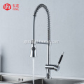  spring faucet black Chrome pull-out sprayer kitchen flexible sink kitchen faucet Manufactory